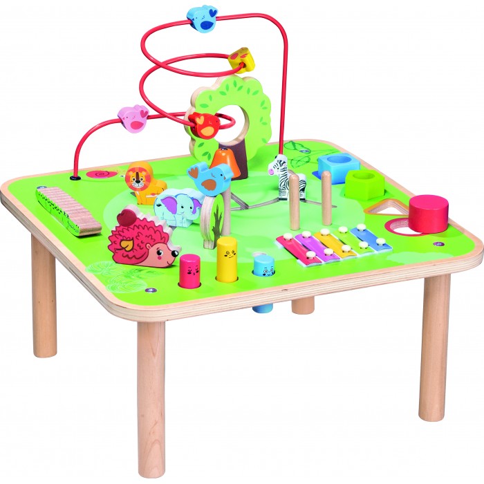 Masuta multifunctionala educativa din lemn XXL Table Time to Enjoy 